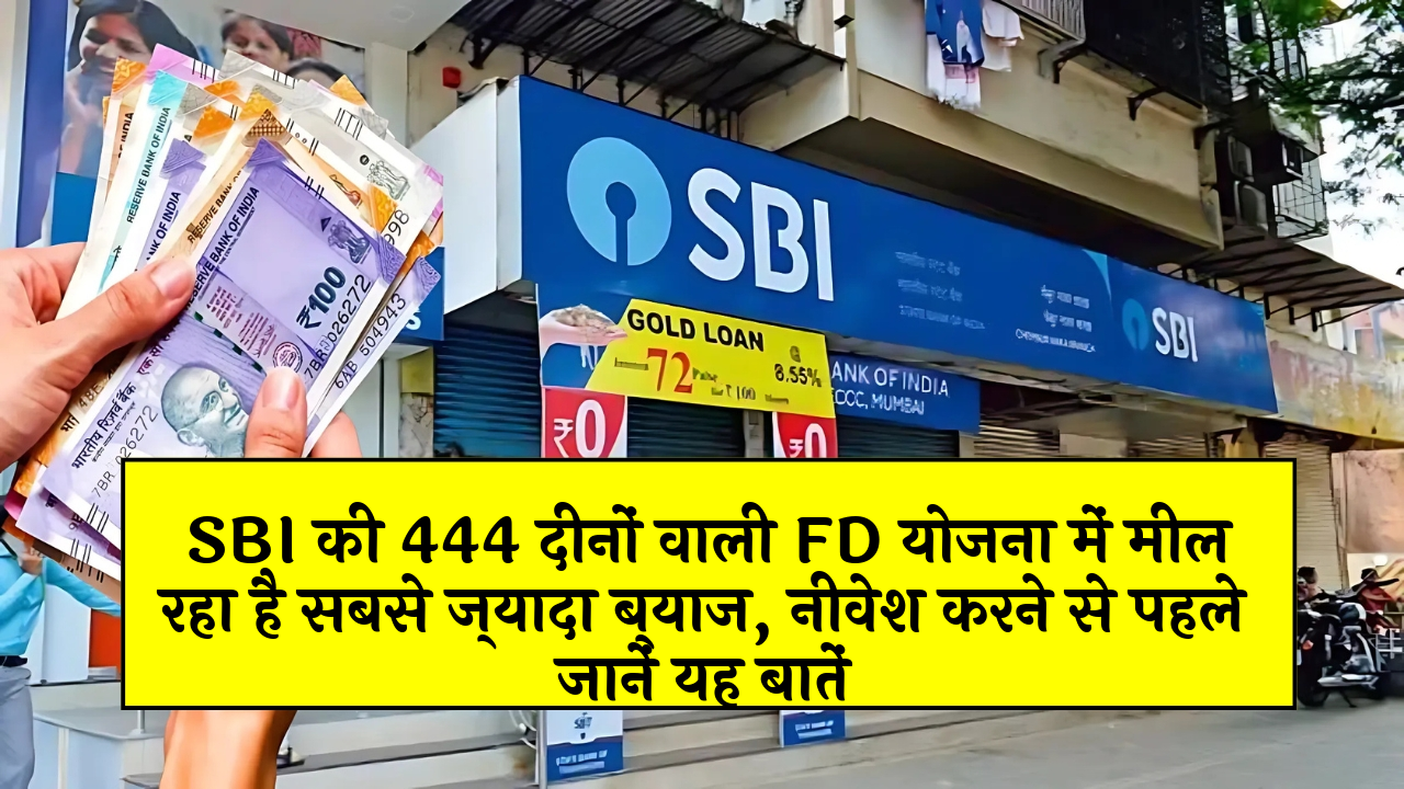 FD Scheme Reinvestment: SBI की 444 दिनों वाली FD स्कीम में मिल रहा है सबसे ज्यादा ब्याज, निवेश करने से पहले जानें यह बातें